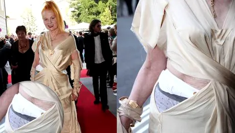 Vivienne Westwood, in chiloti de bunica pe Covorul Rosu