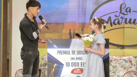 Emil Rengle, câştigătorul Românii au talent, şi-a donat premiul de originalitate concurentei de pe locul doi
