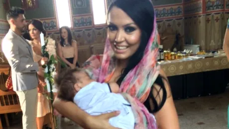 Andreea Mantea şi-a botezat bebeluşul! FOTO