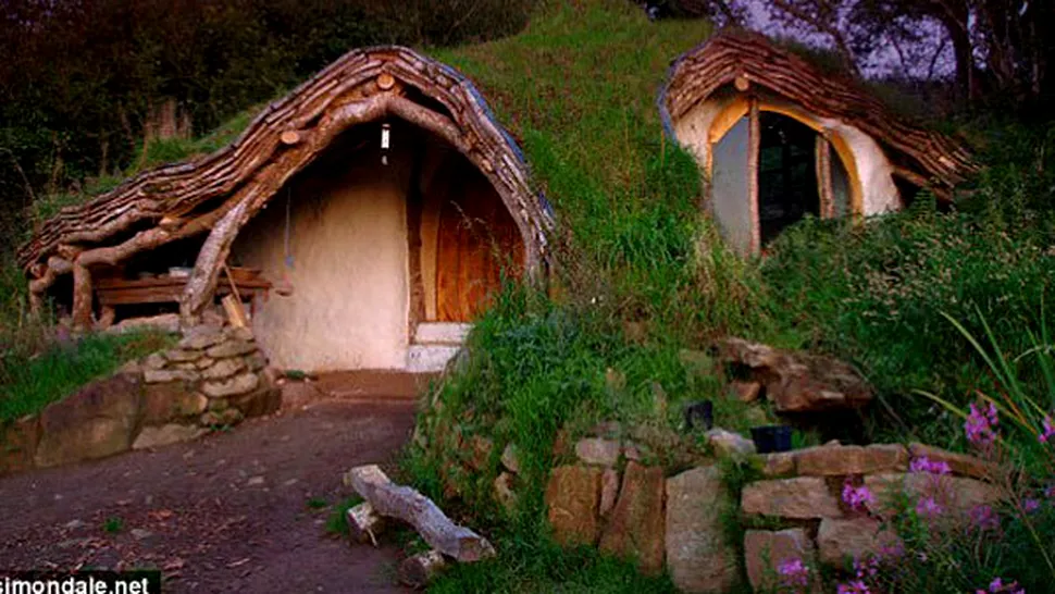 Casa de hobbit, construita cu un buget de 3.000 de lire! (poze)
