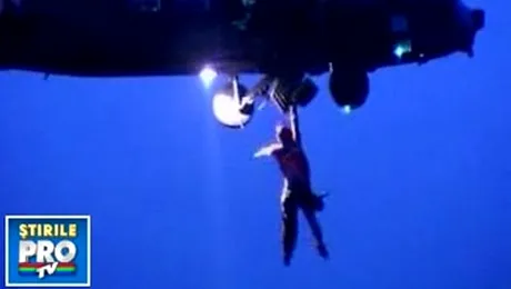 A cazut din elicopter, dupa ce a fost salvat! (Video soc)