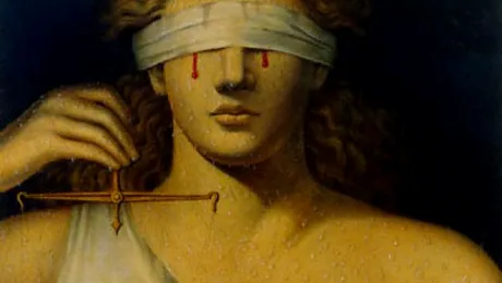 Justiție oarbă cu poale-n brâu