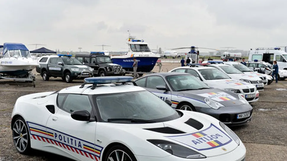 Ce mașini puternice are în dotare Poliția Rutieră Română