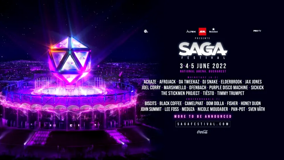 DJ Snake, Tiësto, Ofenbach, Fisher, Meduza, printre artiștii care vin anul acesta la SAGA Festival
