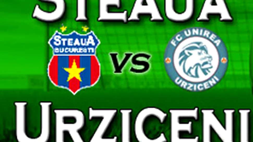 Steaua - Unirea Urziceni: 0-1