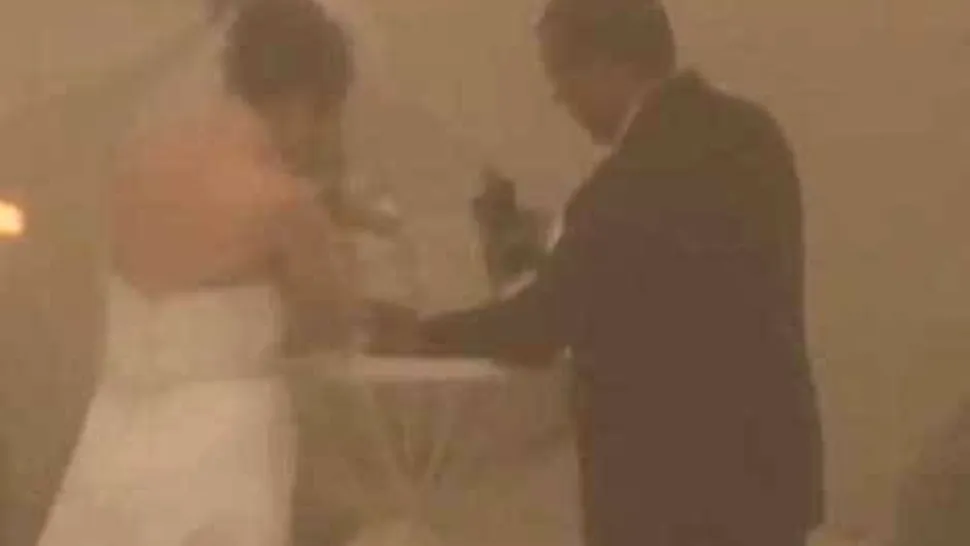 O nunta furtunoasa! (Video)