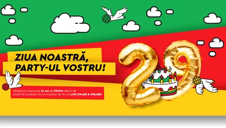 PROFM sărbătorește 29 de ani de la prima emisie on air, alături de ascultători și artiștii preferați