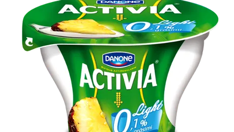Noul iaurt Activia Light, cu 0% grăsime şi 100% plăcere