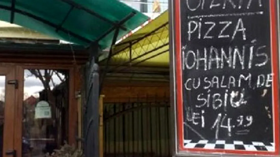 A apărut Pizza Iohannis cu salam de Sibiu, la Cluj