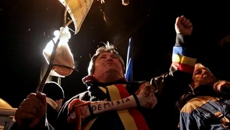 Ziua a opta de proteste din Bucuresti s-a incheiat fara incidente!