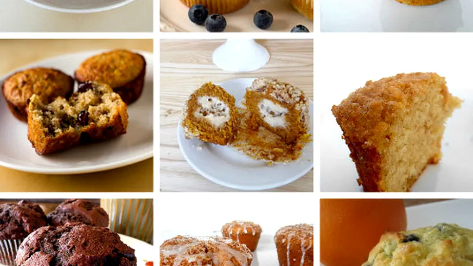 12 rețete de muffins (brioșe)