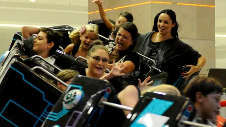 Andreea Marin, Sore şi Anca Serea, senzaţii tari în roller coaster