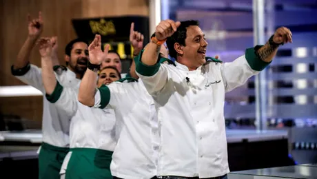 Eliminarea grea pentru chef Dumitrescu: echipa albastră rămâne în doi bucătari