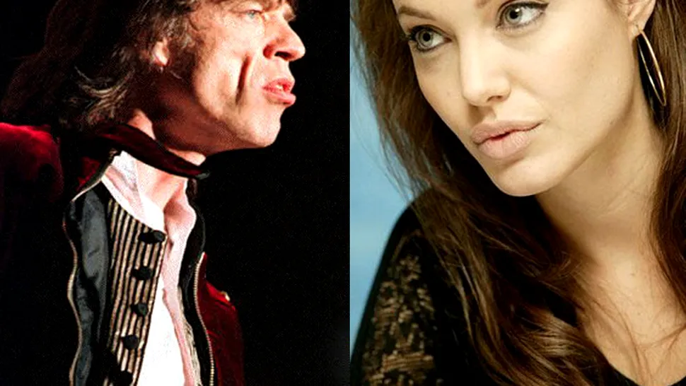 Angelina Jolie a avut o relatie cu Mick Jagger