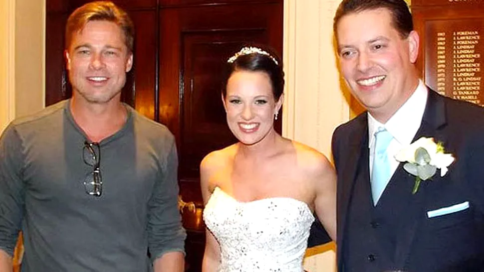 Brad Pitt a apărut la nunta unor necunoscuți, în Anglia