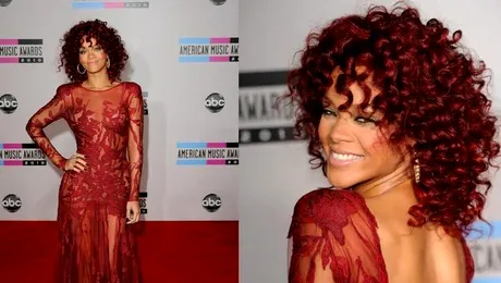 Rihanna, in rochie transparenta la American Music Awards 2010 (Poze)