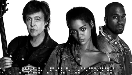 3 în 1: Rihanna, Kanye West şi Paul McCartney au lansat o melodie