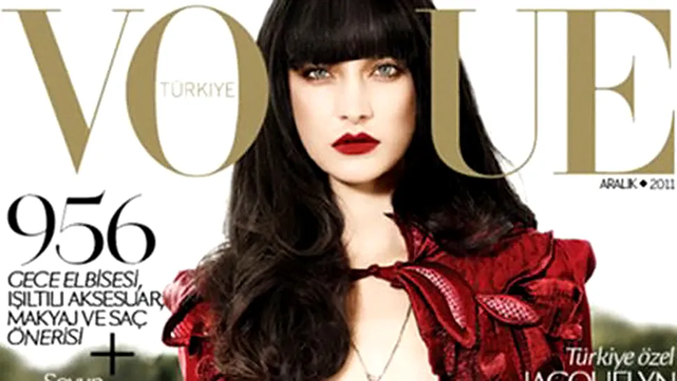 Modelul Jacquelyn Jablonski, fara sani pe coperta revistei Vogue