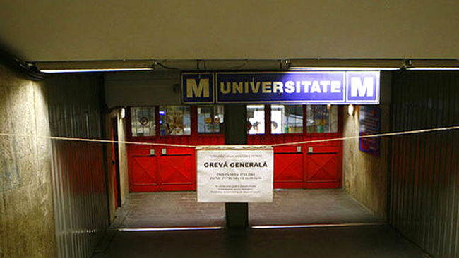Metroul nu va circula intre orele 4.00 si 16.00
