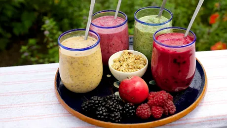 Smoothie cu merişoare, ideal dacă eşti la dietă