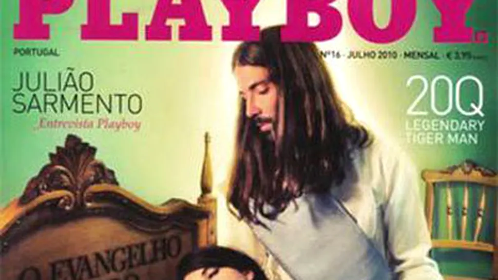 Iisus, pe coperta Playboy Portugalia (poze)