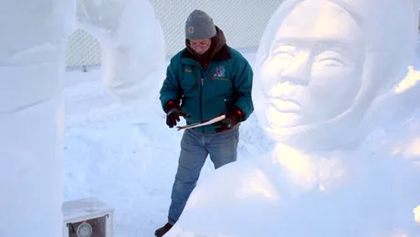 Până la căte grade poți realiza sculpturi în gheață?