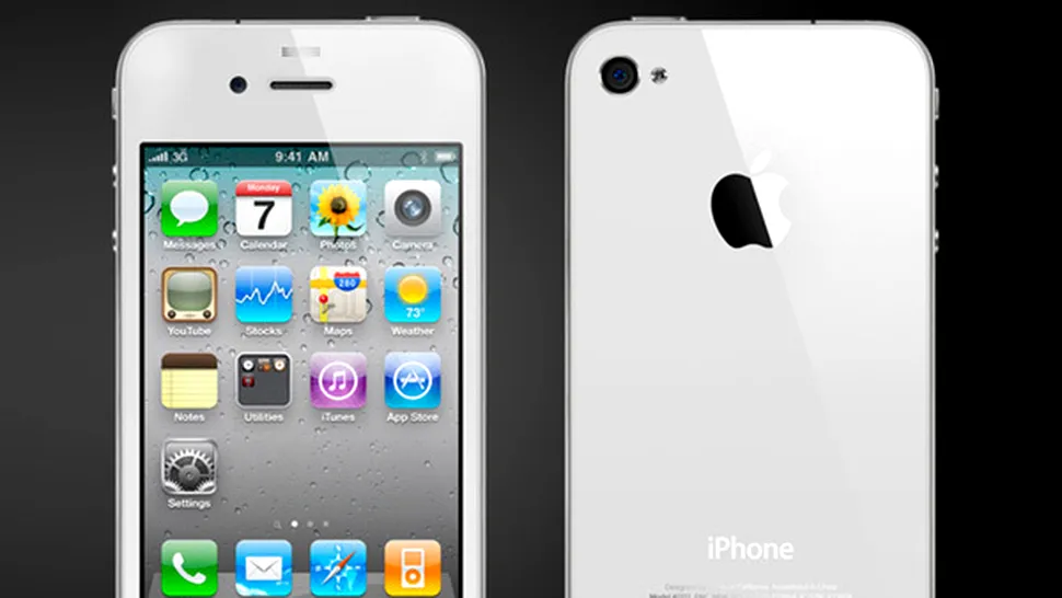 Mult asteptatul iPhone 4 alb va fi disponibil de maine!