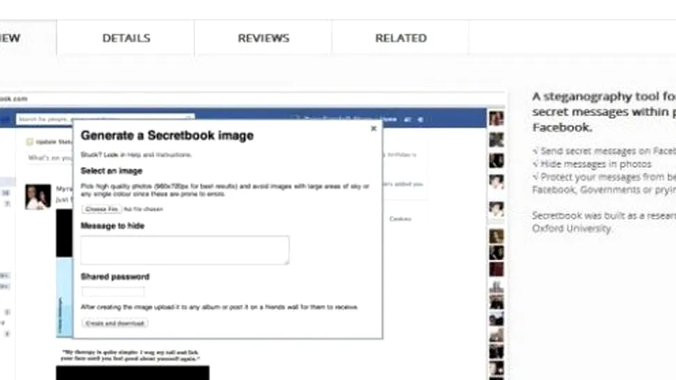 Secretbook - cum să ascunzi mesaje în pozele de pe Facebook