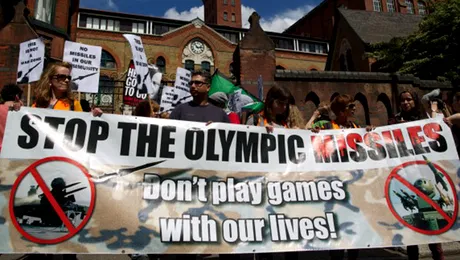 Sloganul „Opriți rachetele olimpice” nu a avut succes