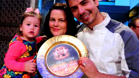 „Chefi la cuţite”: Cristian Voicu a câştigat marele premiu de 30.000 de euro