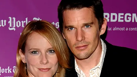 Ethan Hawke va deveni tata, a patra oara