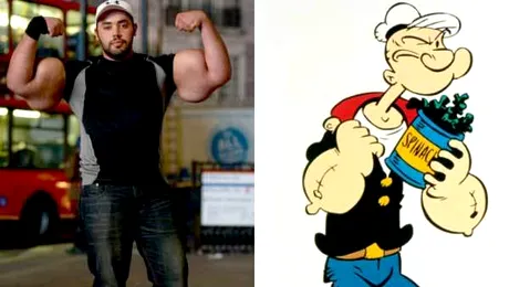 El este adevăratul Popeye Marinarul! (Poze)