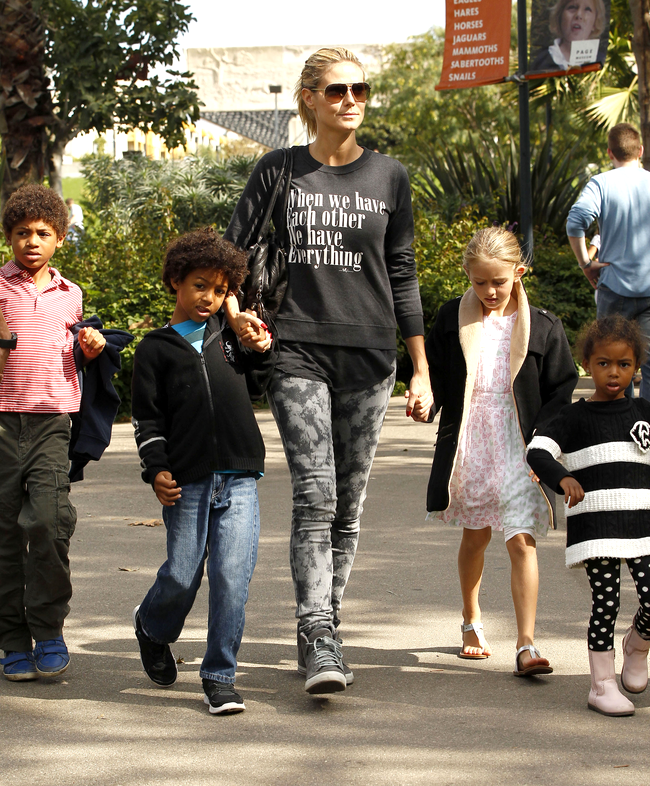 Heidi Klum si copiii săi