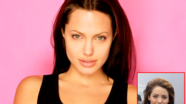 Angelina Jolie si sosia, Gabriela Gioacasi
