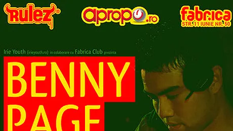 Benny Page, super-show in club Fabrica!