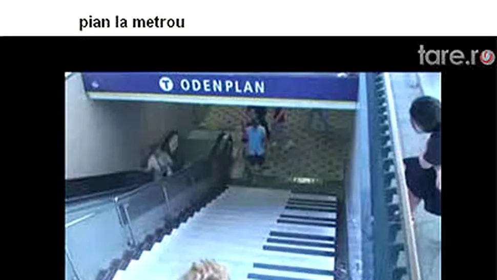 Mai usor cu pianu' pe scari, mai tare cu clapele pe trepte! (video)