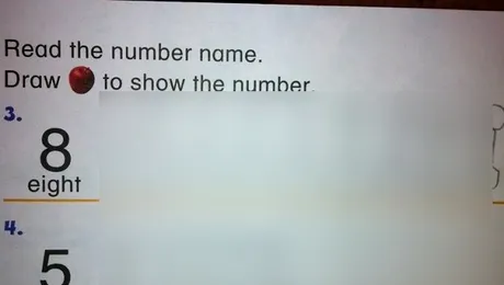 Cum a desenat o fetiță „mere” pentru tema de la grădiniță