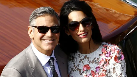 Presa americană a publicat primele fotografii de la nunta lui George Clooney cu Amal Alamuddin!