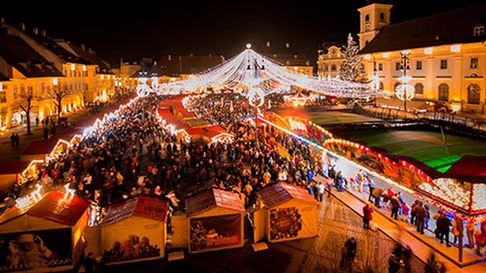 Târgul de Crăciun din Sibiu inclus în topul celor mai frumoase piețe de Crăciun din lume