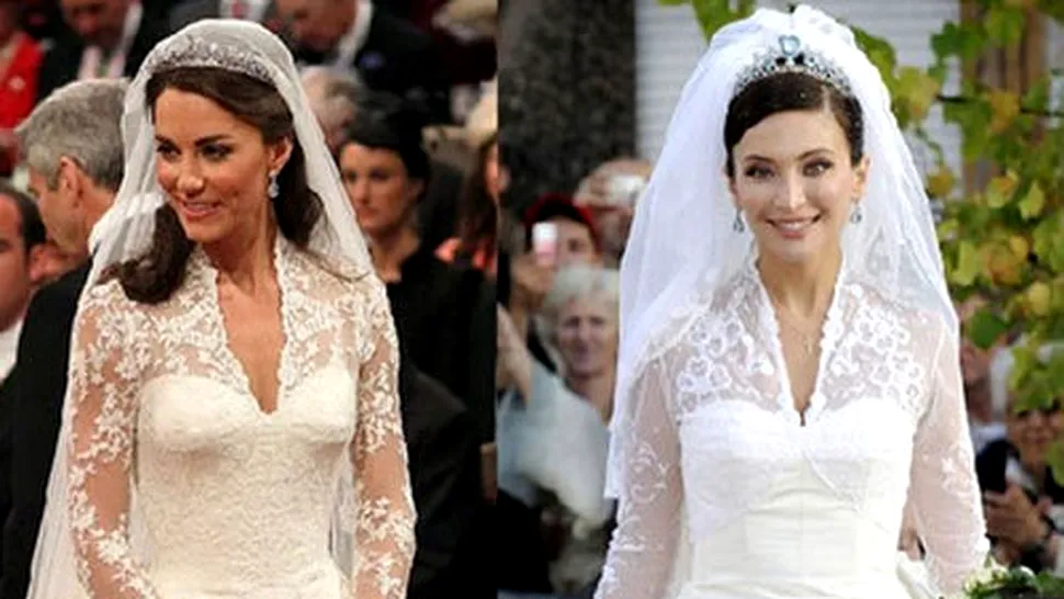 Rochia de mireasa a lui Kate Middleton, copiata! Afla cui apartine originalul