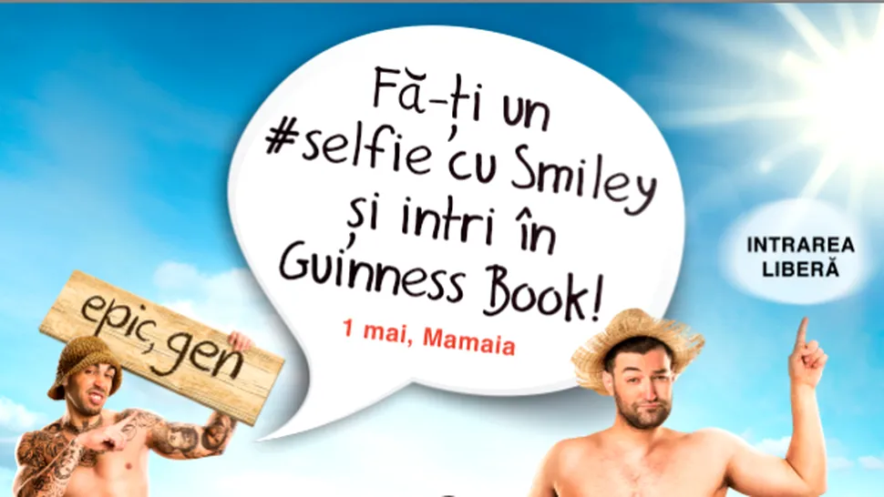 Fă-ţi un #selfie cu Smiley şi intri în Guinness Book!
