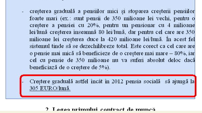 Prima pagina a programului legislativ al ministrului Ioan Nelu Botis