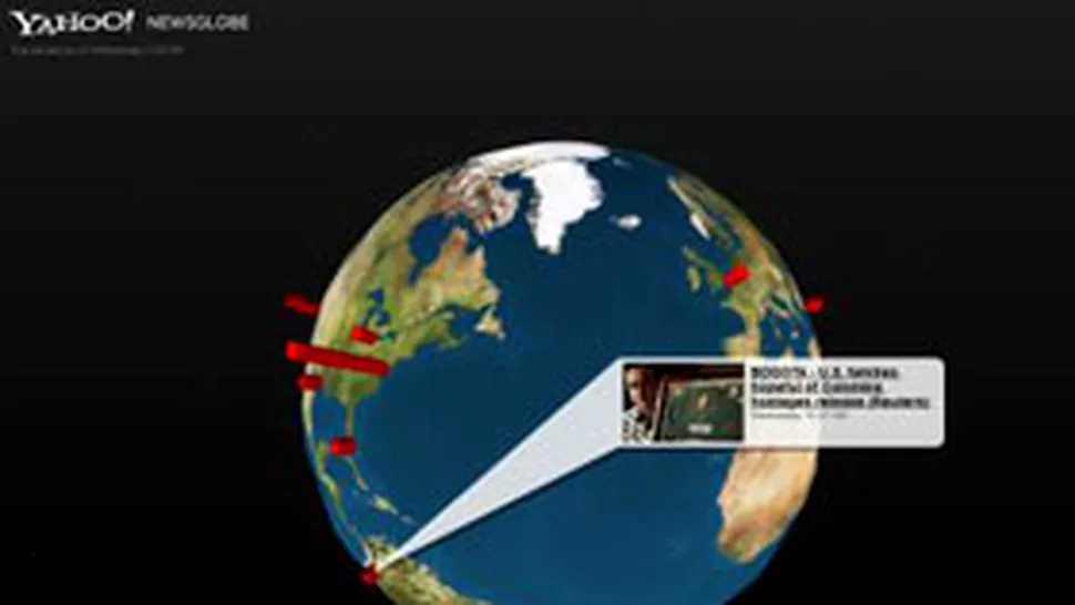 Yahoo! NewsGlobe - stiri pozitionate global