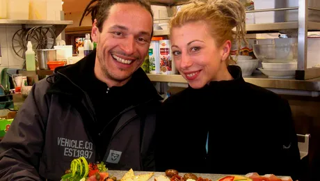 George Vintila a luat lectii de gatit pentru iubita lui, in Austria