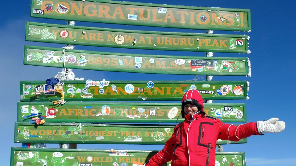 Ea este prima nutriţionistă din România care a cucerit Kilimanjaro!