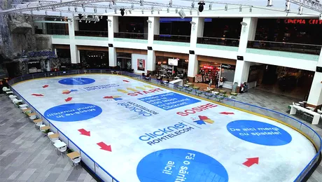 (P) Romtelecom – Clicknet branduieste intreg patinoarul din AFI Palace Cotroceni