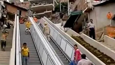 Un orasel din Columbia are scara rulanta exterioara de 6,7 milioane de dolari (Video)