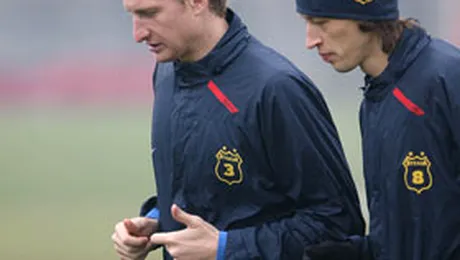 Primul antrenament pentru noii stelisti