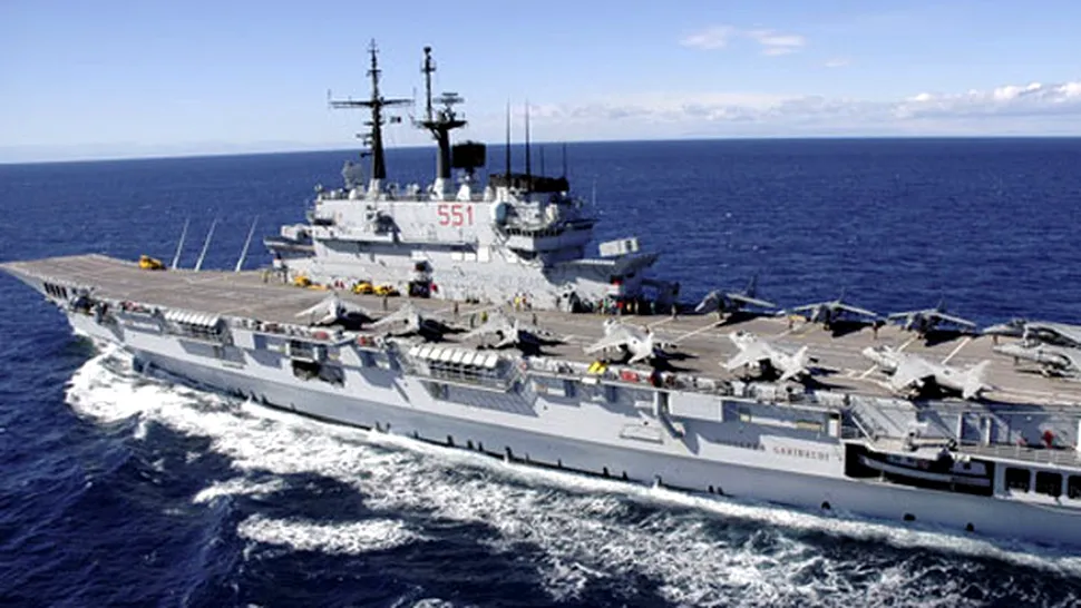 Italienii inlocuiesc, in Libia, un portavion cu o alta nava, pentru a face economii