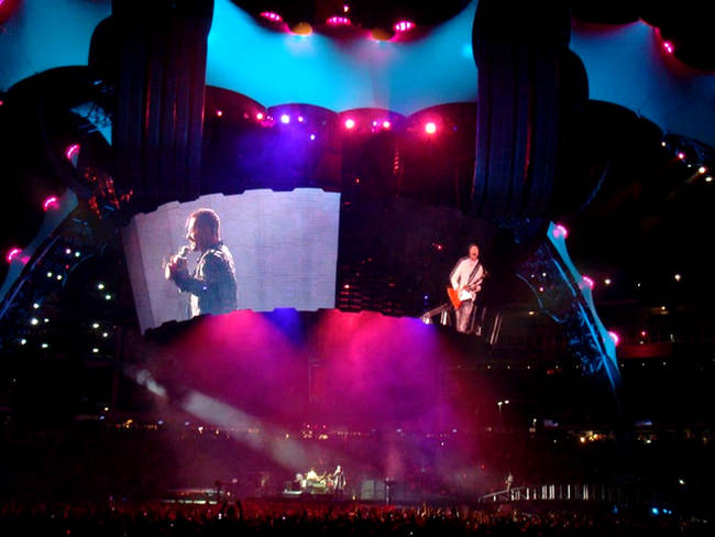 scena din concertele U2
